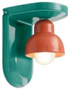 Applique 1 luce berimbau turchese + arancio pokè c2600(tup)