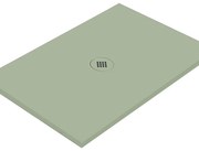 Piatto doccia in ceramica extra slim verde L 120 x L 90 cm