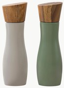 Set di macina sale e pepe con coperchio in legno di acacia Essentials 2 pz