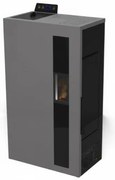 Stufa A Pellet Slim Ventilata 5 kW Bronte Antracite C-Line