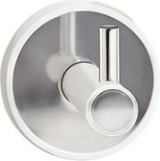 Kamalu - Appendino singolo in acciaio inox e dettagli in abs bianco | NICO-B