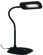 Lampada da lettura led darwin nera con braccio orientabile 4,8w 700...