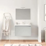 Mobile sottolavabo e lavabo Cielo per vasca centrale grigio perla L 60 x H 40 x P 45.5 cm, 1 anta