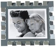 Portafoto di design vertigo maxi orizzontale giada/petrolio in ferr...