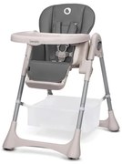 Lionelo - Sedia da pranzo per bambini ZANNA grigio