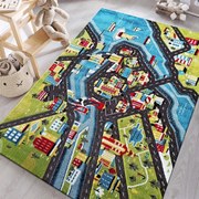 Tappeto sensoriale per bambini con motivo della città Larghezza: 100 cm | Lunghezza: 150 cm