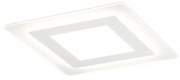 Plafoniera Contemporanea Oblio Metallo Bianco Led 30W