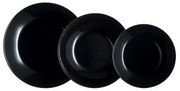 Set di Stoviglie Arcopal Zelie Black Nero 12 Pezzi