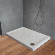 Piatto doccia 70x100 rettangolare in ceramica bianco Dolomite Gemma