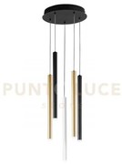 Lampadario a sospensione led pype multicolore 35w 2350lm cct 3000 4...