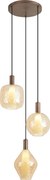Lampada a sospensione di design bronzo scuro 3 luci - Ard