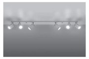 Plafoniera da soffitto in Acciaio 6xGU10 RING 6L Bianca da interno Colore del corpo Bianco