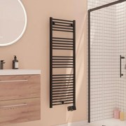 Termoarredo elettrico a fluido  EQUATION  750 W  nero L 50 x H 146 x P 10 cm