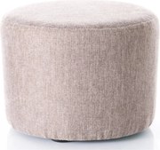 Pouf Doti A Brego in tessuto beige – 43x43x32 cm