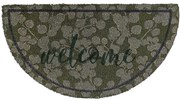 Zerbino Mezzaluna in Cocco Naturale Candy "Welcome" 40x75 cm