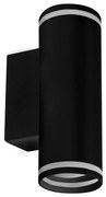 Faretto da parete PARIGI 2xGU10/10W/230V IP20 nero