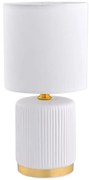Zuma Line HS8720-WH - Lampada da tavolo 1xE14/40W/230V bianco/oro