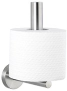 WENKO 19613100 - Portarotolo per carta igienica BOSIO MATT 8x18 cm acciaio inox/argento