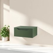 Cassetto bagno sospeso 60 cm GIGLIO Verde Opaco