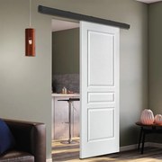 Porta scorrevole Chelsea in mdf bianco, L 93 x H 212 cm, con binario Atelier Reversibile