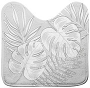 Tappetino da bagno grigio chiaro 45x45 cm Amber - douceur d'intérieur