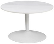 Tavolino rotondo bianco con piano in ceramica ø 60 cm Malta - Actona