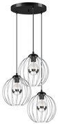 Lampadario a sospensione con filo ZOYA 3xE27/60W/230V cromo lucido