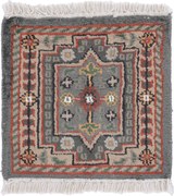 Agra Tappeto orientale 30x30 (Indian) Annodato A Mano