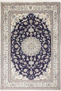 Nain Tappeto persiano 200x290 Blu (Iran) Annodato A Mano