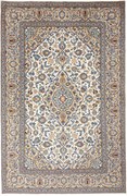 Kashan Tappeto 190x290 Beige (Iran) Annodato A Mano
