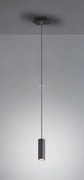 Marley sospensione cilindro metallo nero d. 6cm 1 luce attacco gu10