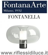 Fontana Arte fontanella grande base nera