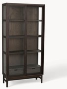 Vetrina in legno di quercia con ante scorrevoli Hazelton