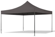 TOOLPORT 4x4 m gazebo pieghevole, PREMIUM acciaio, grigio scuro - (600099)