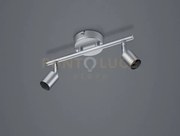 Paris senza lampadina barra 2 luci alluminio attacco gu10 l. 25cm