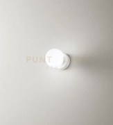 Applique in vetro e metallo bianco opaco maga 1 luce attacco e14 d...