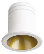 Faretto Ad Incasso Virus Alluminio Bianco E Oro Led 3W 3000K Luce Calda