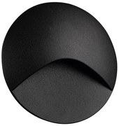 Kanlux 39121 - Lampada LED per scale EXIN LED/2,5W/230V 3000K IP65 nera, tonda.