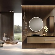 Pensile bagno oro, 1 anta P 17 x L 30 x H 100 cm