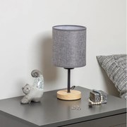 Brilagi - Lampada da tavolo NUBILA WOOD 1xE27/25W/230V quercia/grigio