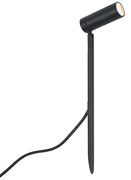 Faretto a picchetto nero 40cm incl. LED regolabile IP65 incl. cavo e spina - Carl