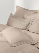 Copripiumino in lino con cucitura in rilievo Linna