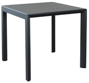 ALBEN - tavolo con struttura in alluminio 80 x 80