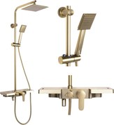Set doccia Rea Bravo Brush Gold