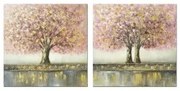 Quadro DKD Home Decor Albero 80 x 3 x 80 cm Tradizionale (2 Unità)