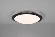 Plafoniera umberto led ip44 d.42cm bordo nero 680319132