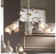 ONLI - Lampadario a sospensione con catena BOTTON DORO 5xE14/6W/230V