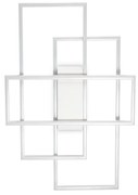 Plafoniera Moderna Frame Metallo Bianco Led 31W 3000K Luce Calda