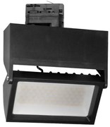 Faro LED 44W Rettangolare Trifase CRI92 CCT Nero con driver Philips Colore Bianco Variabile CCT