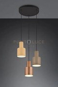 Sospensione agudo 3 diffusori metallo multicolor 319430317